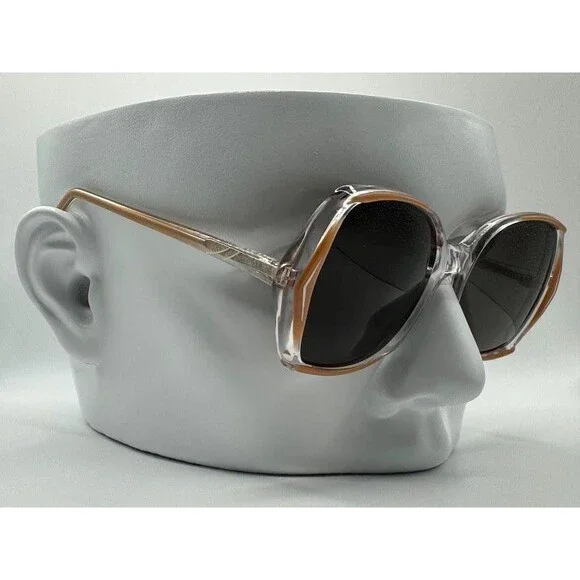 Vintage Oversize Sunglasses | NOS | Blue Nana Style | Oleg Cassini | 1980s-1990s Vintage Oversize Sunglasses | NOS | Monochrome Nana Style  main image 4